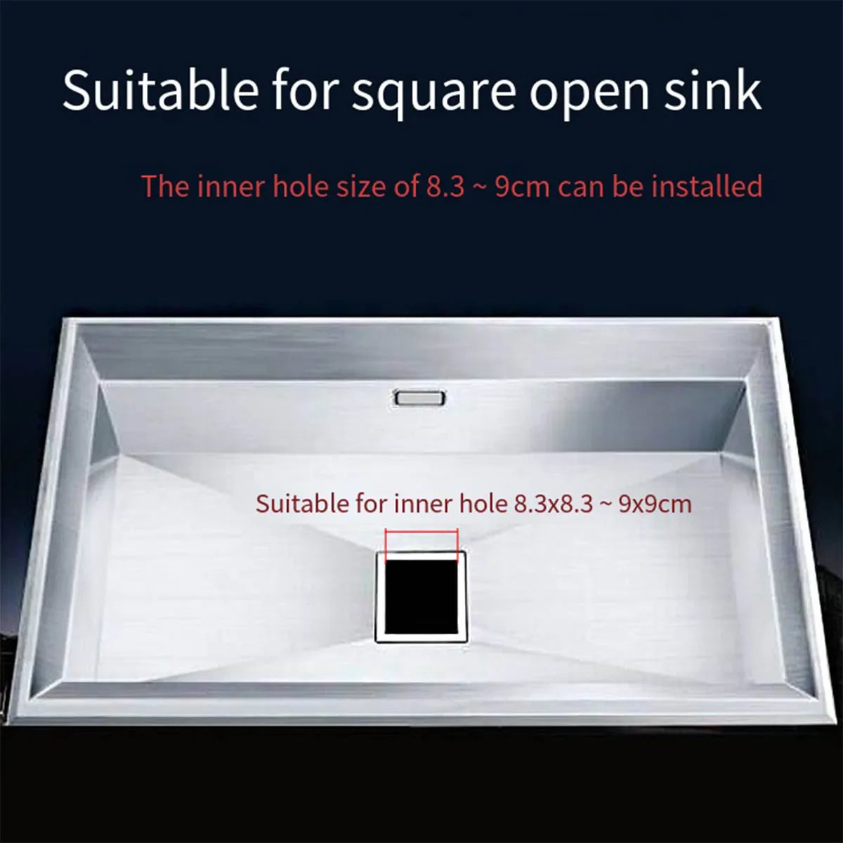 Square Stainless Steel Sink Strainer & Drain Filter | Kitchen & Bath