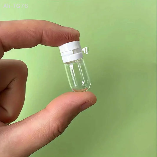 10-Pack 2ml Clear Glass Travel Bottles – Leak-Proof Flip-Top Travel Bottle Set Peaceful Pleasures Health and Wellness Default Title
