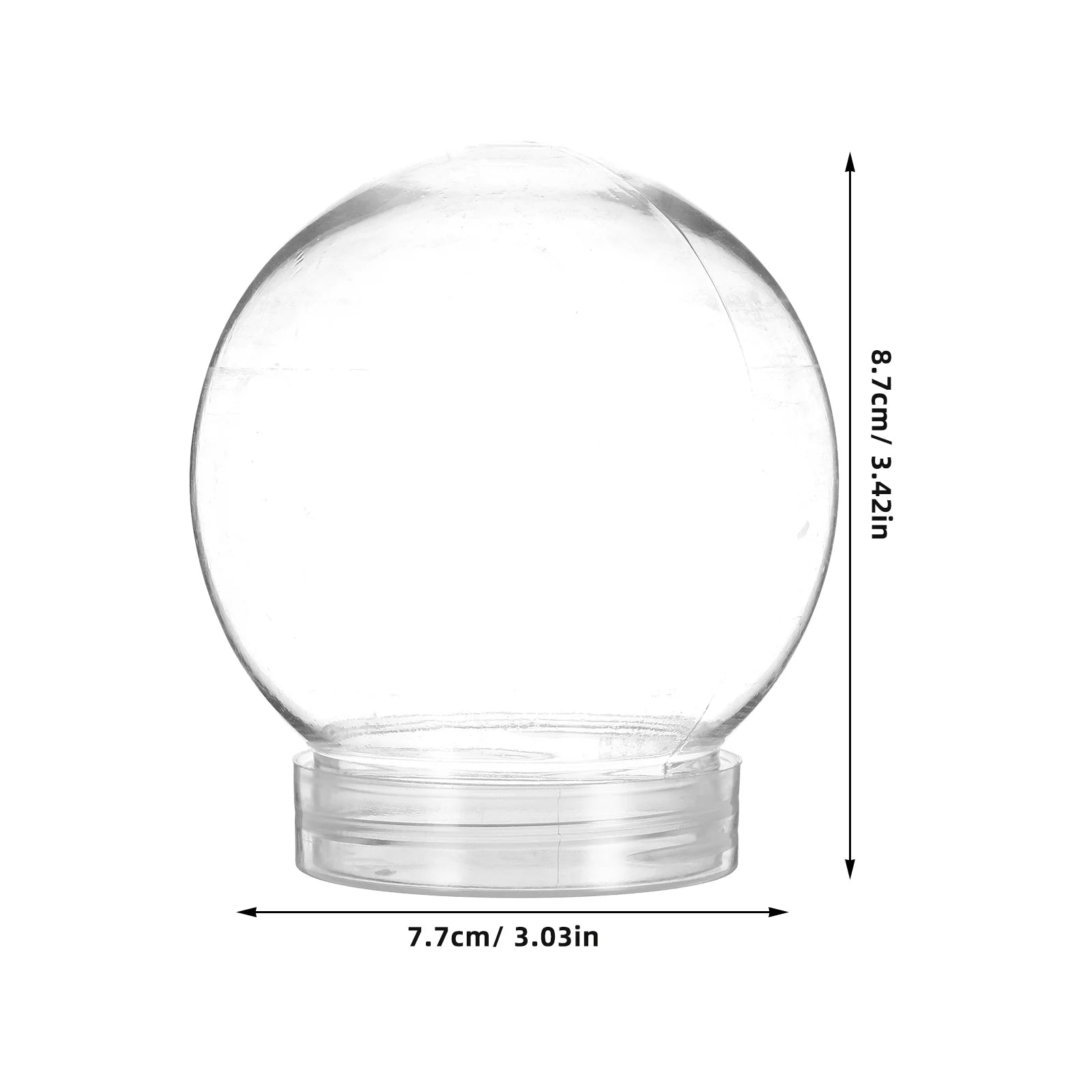 10pcs Snow Accessories High Transparent DIY Water Globe Craft Making Kit Christmas Party Decoration Clear Shape Globe Diy Peaceful Pleasures Health and Wellness 10pcs 9.20X8.20CM