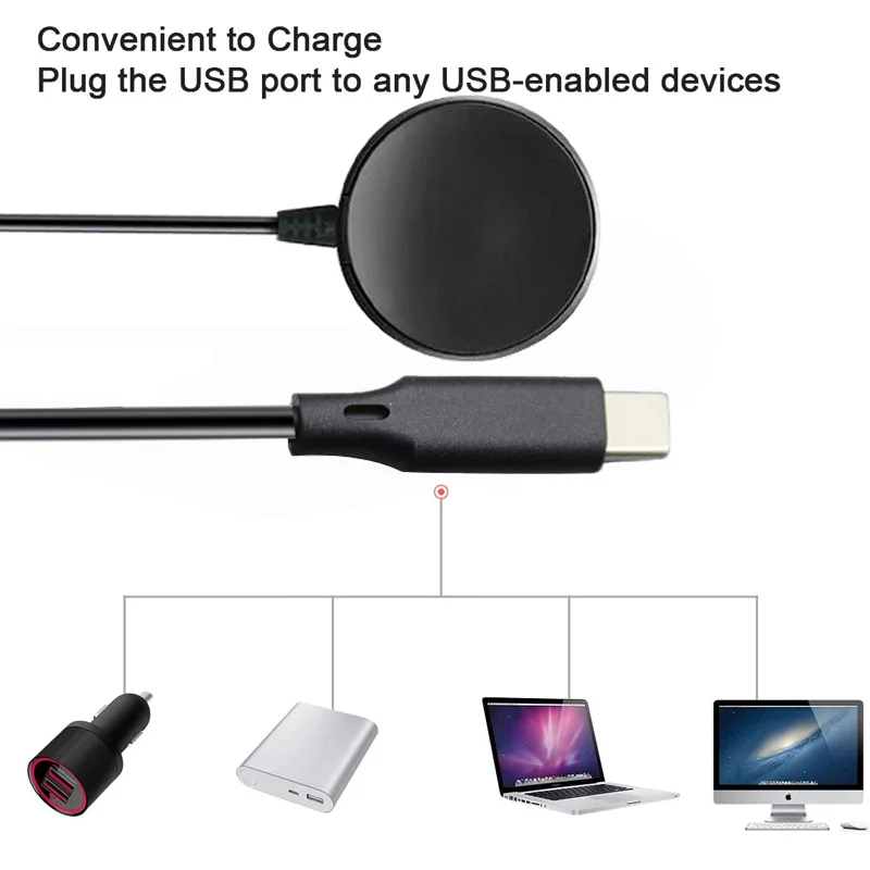 USB-C Samsung Galaxy Watch Charger – Watch 6/5/4/3 Fast Charge Peaceful Pleasures Health and Wellness