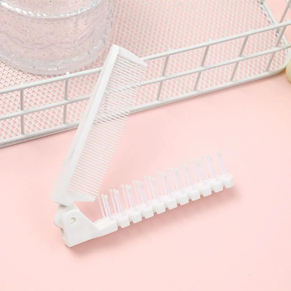 Portable Folding Hair Comb – Anti-Static Travel Styling Tool