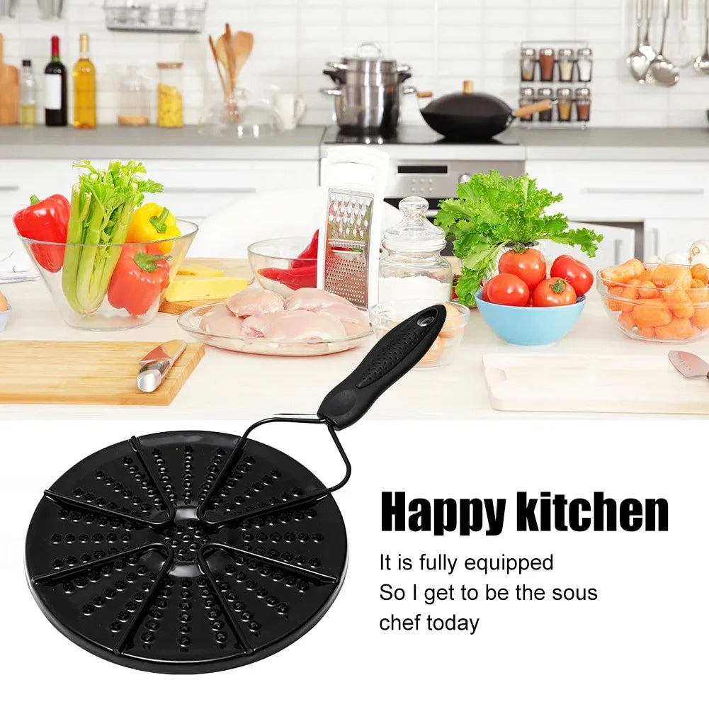 Heat Conduction of Gas Stove Diffuser Distributor Stove Top Heating Plate with Handle Put Rusty Kitchen Supplies Peaceful Pleasures Health and Wellness Default Title