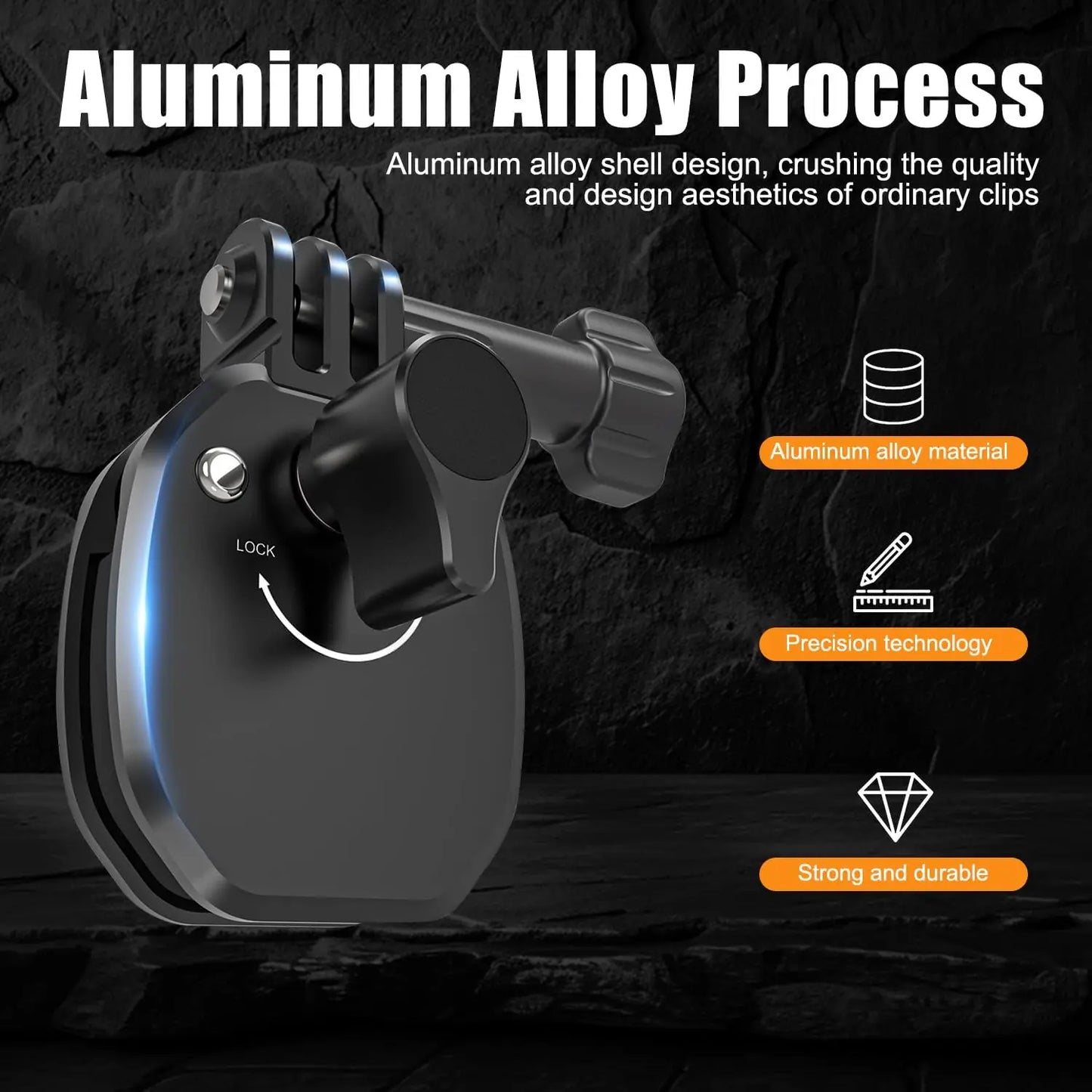Motorcycle Windshield Mount Clamp for GoPro, DJI & Insta360