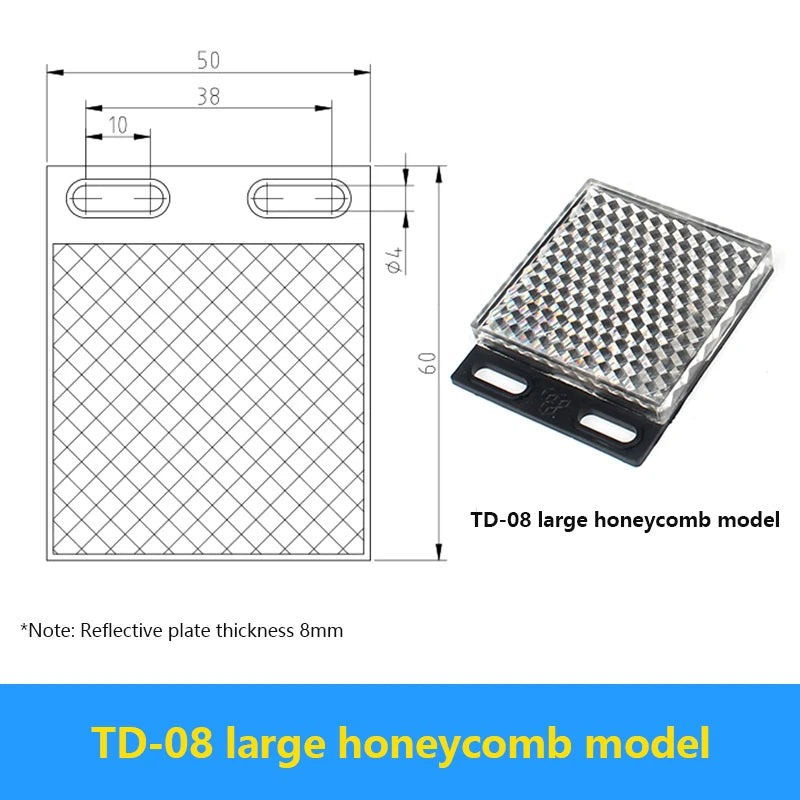 TD Series Mirror Reflector Plate for Photoelectric Sensors