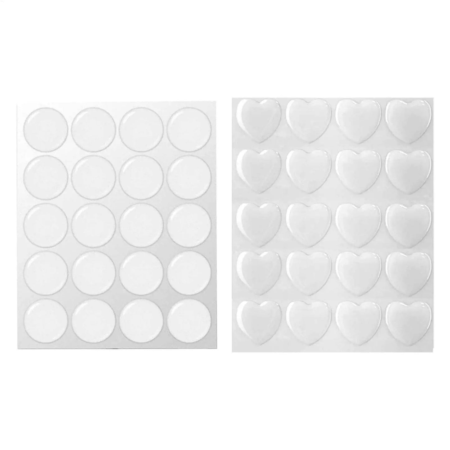 3D Resin Gem Stickers – 20 Crystal Convex Jewel Decals for DIY