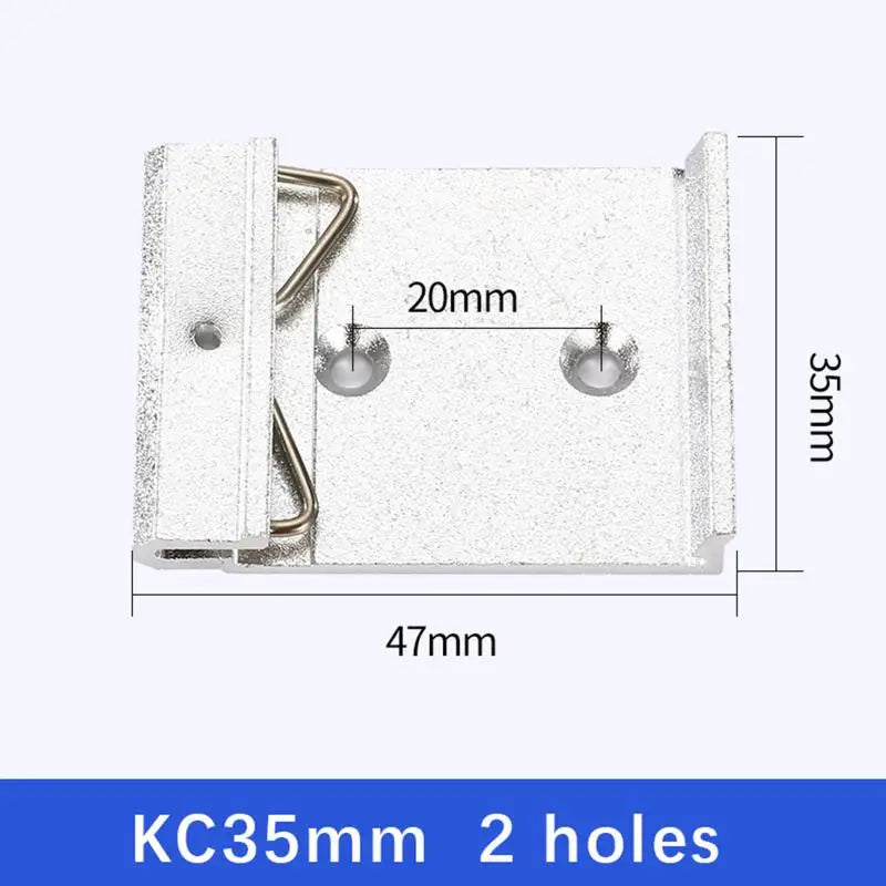 25/35/45MM Metal DIN Rail Fixed Clamp Clip Relay Mounting Buckle Simple Fixing Rack With Mounting Holes Peaceful Pleasures Health and Wellness 03