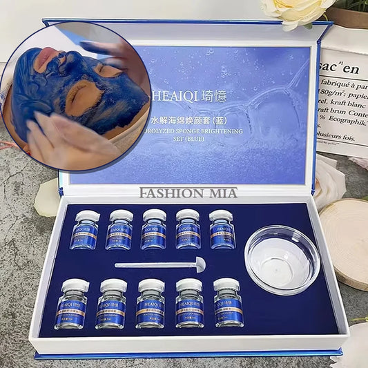 Blue Copper Peptide Sponge Spicule Collagen Skin Renewal Mask Skin Renewal Mask Peaceful Pleasures Health and Wellness