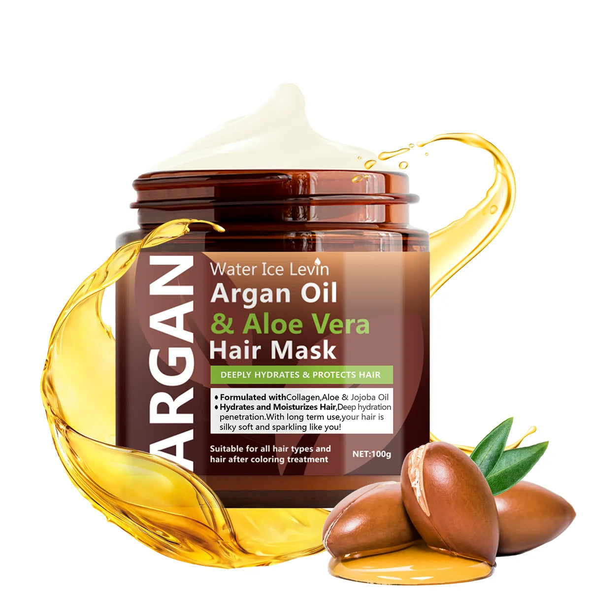 Argan Oil & Aloe Vera Hair Mask | Collagen Keratin Conditioner
