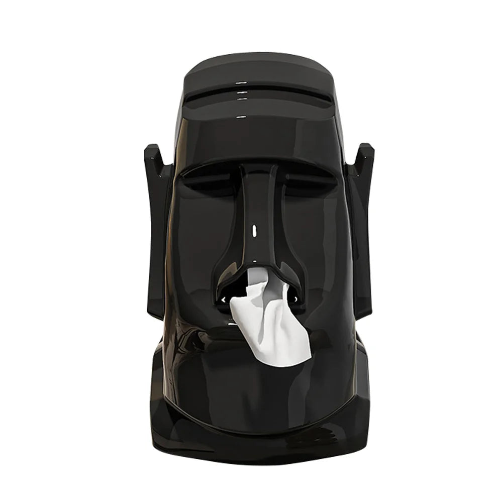 Moai Easter Island Tissue Box Holder & Desk Organizer