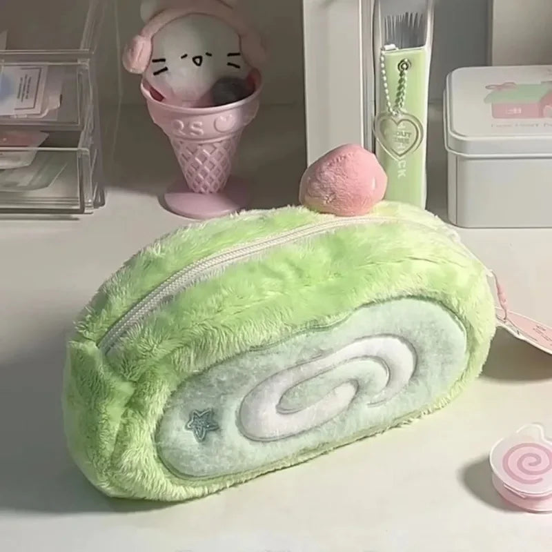 Cute Plush Pencil Case – Large Capacity Stationery Bag