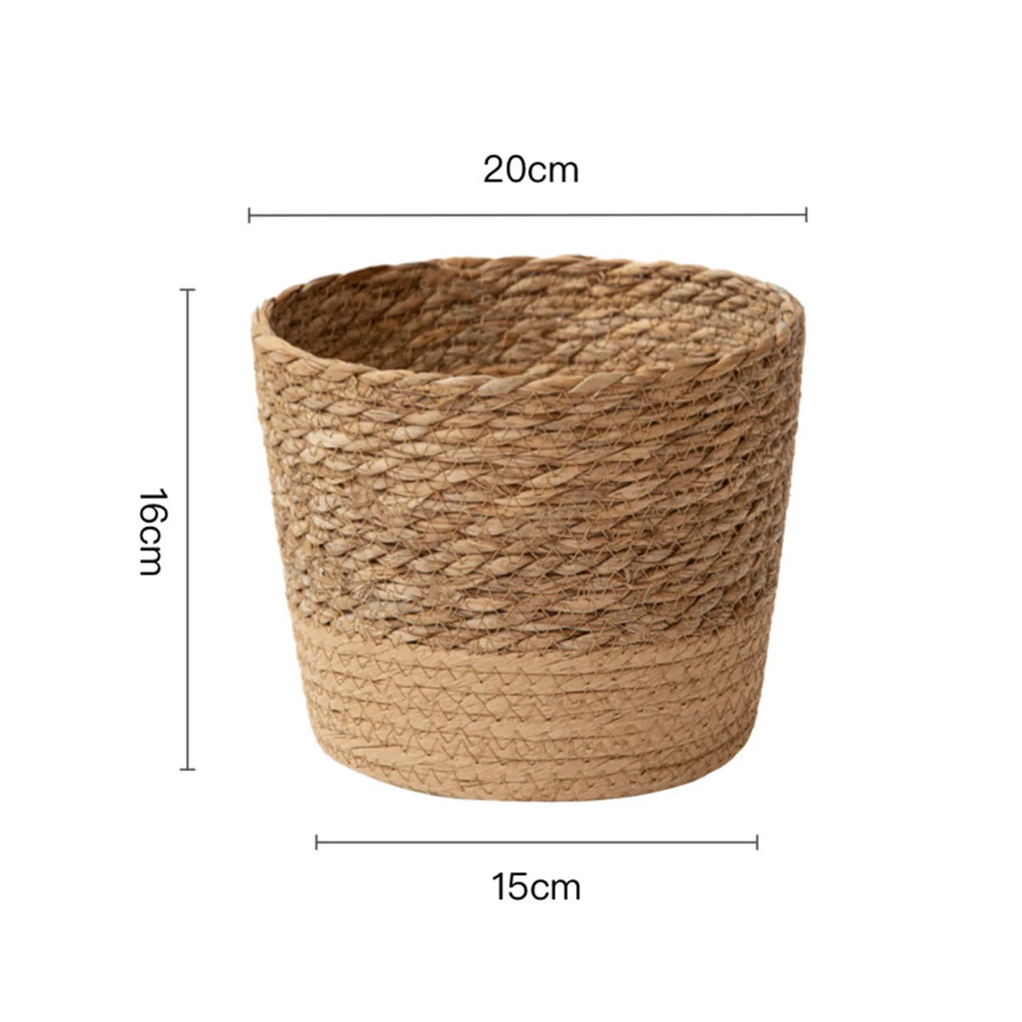Handmade Rattan Wicker Woven Planter Basket | Flower Pot Storage