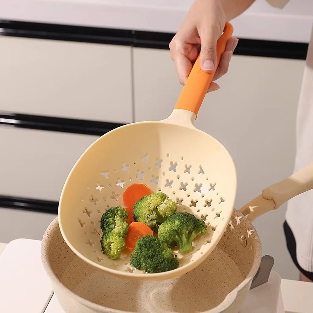 Food-Grade Nylon Colander Strainer | Heat-Resistant Kitchen Scoop