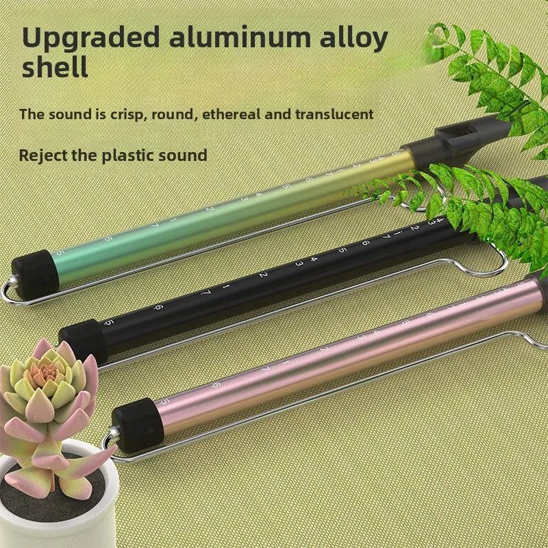 Metal Slide Whistle Scale Sliding Flute Steel Rod Musical