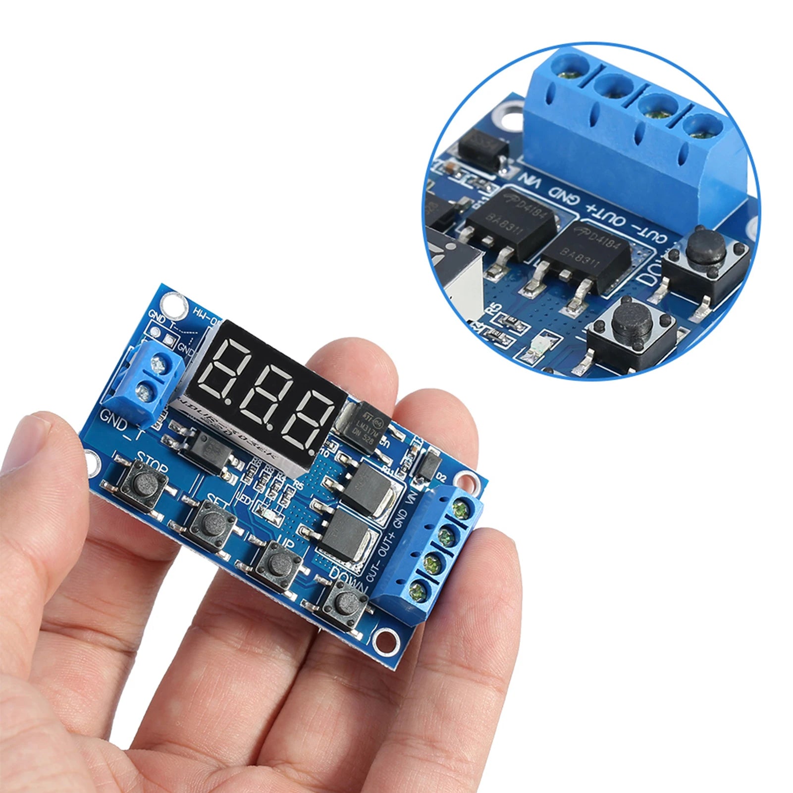 Timer Relay Module Timer Switch Module DC 5V--36V Cycle Delay Timer Switch Turn On Off Relay Module with LED Display Peaceful Pleasures Health and Wellness