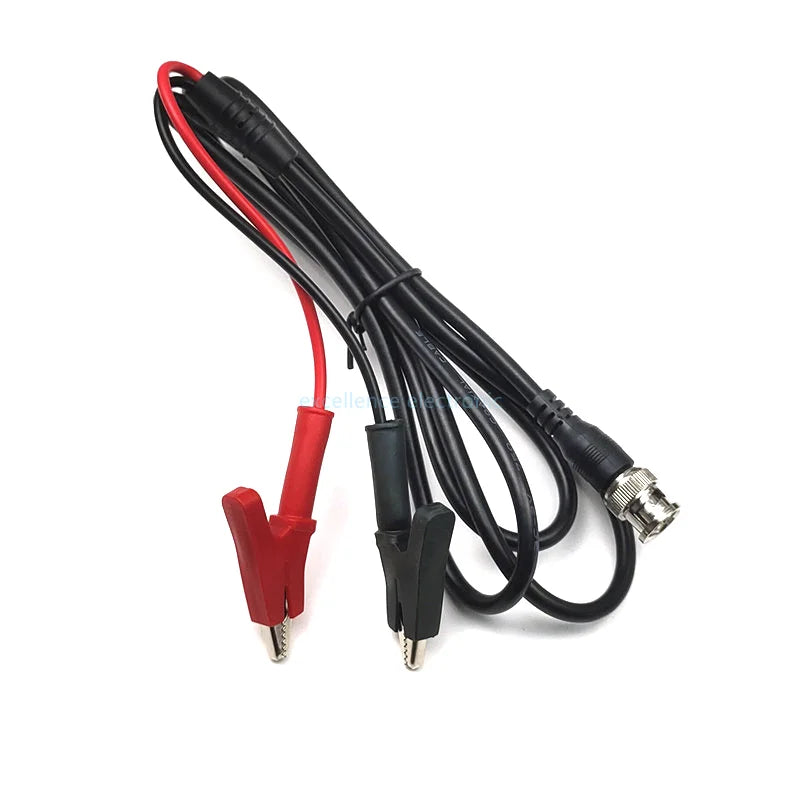 BNC Male Plug to 4mm Banana Stackable Plug Crocodile Clip Lead Probe Q9 Testing Mult Cable Cord 75ohm RF Coaxial Tangerrf Peaceful Pleasures Health and Wellness Alligator Clip Type2