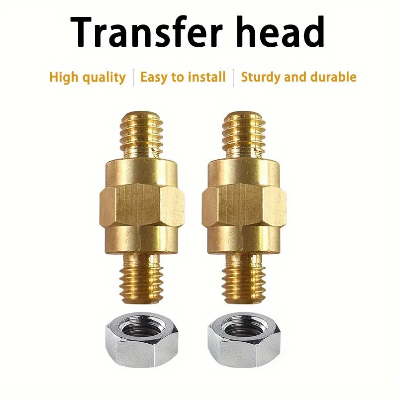 Heavy-duty Brass Battery Terminal Connectors 3/8-16 Threaded Seamless Installation for Assorted Car Series Safe Connection Peaceful Pleasures Health and Wellness