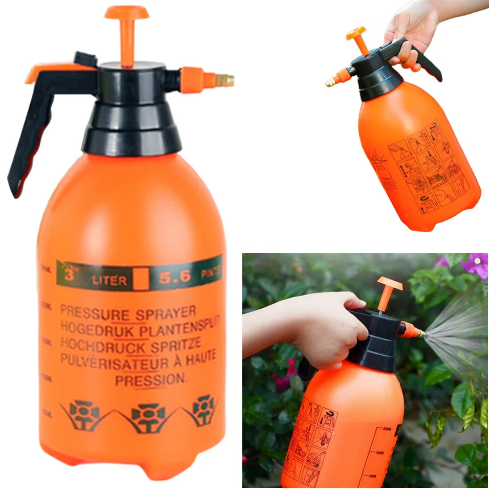 3L Manual Pump Bottle Portable Hand Operated Pressure Spray Bottle Handheld Garden Pump Sprayer Spray Weed Killer/Chemical Water Peaceful Pleasures Health and Wellness