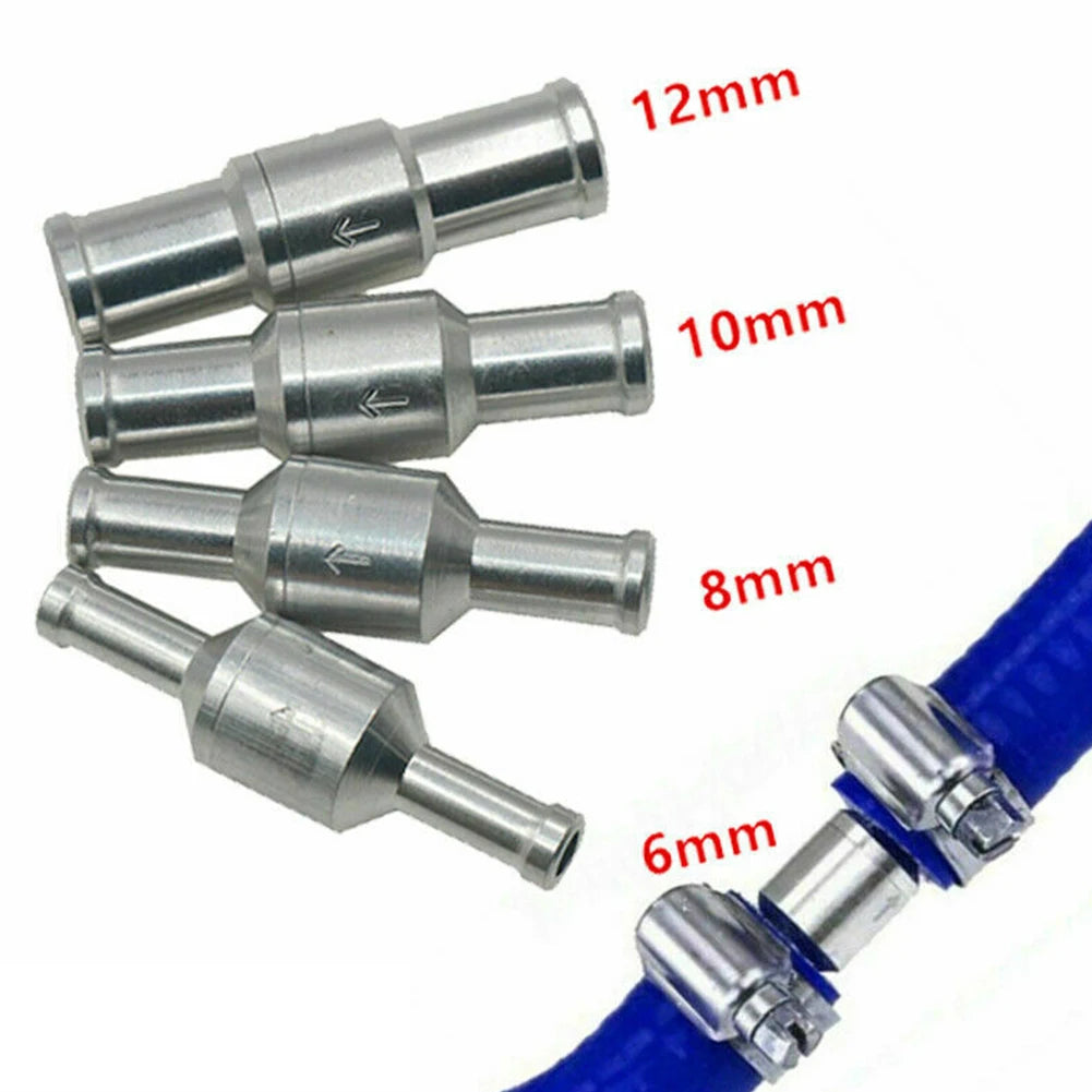6- Inline Way Non-return Check Valve Auminium Fuel Water Gas Air
