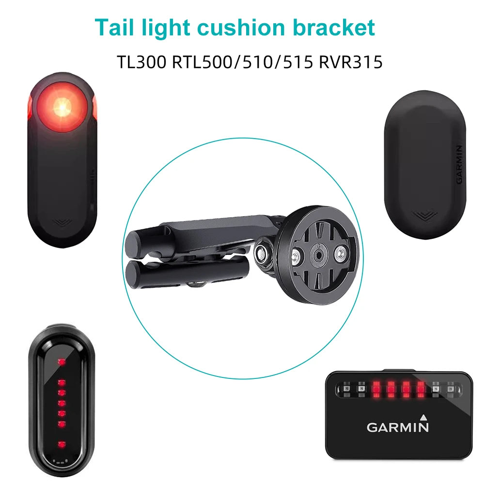 Bike Tail Light Holder Anti-Slip Bicycle Tail Light Saddle Support Shockproof MTB Cycling Bike Lamp Stand for Garmin Varia Radar Peaceful Pleasures Health and Wellness