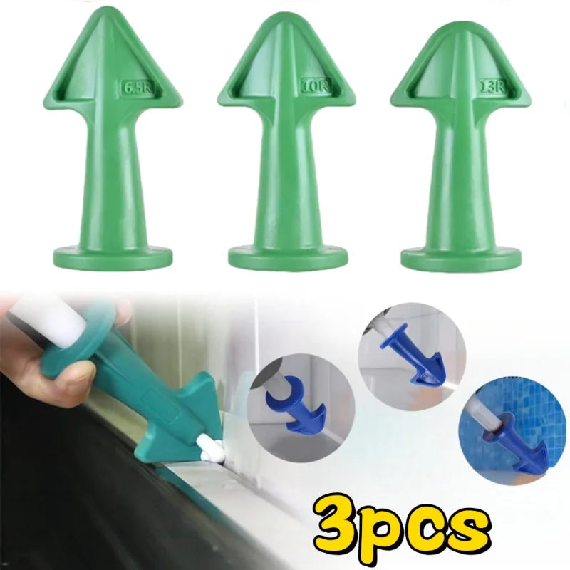 3PCS Caulking Nozzle Applicator,Silicone Caulking Tools Kit(6.5R, 10R, 13R) Reusable Finisher Adapter,Sealant Nozzle,Caulk Saver Peaceful Pleasures Health and Wellness