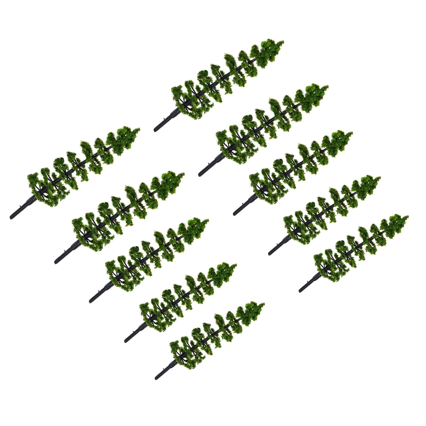 10 Pine Tree Model Green Scale Railway Layout Miniature Sand Table