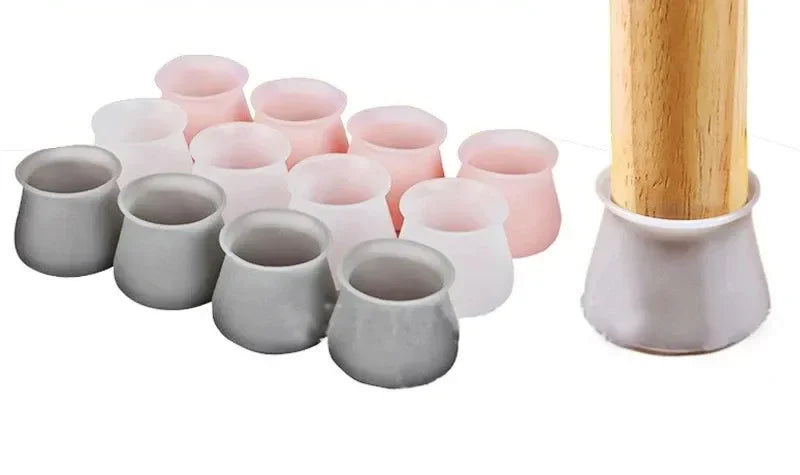 Silicone Chair Leg Caps – Non-Slip Floor Protectors