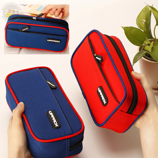 Creative Pencil Case Cute Boy Girl Kawaii Pencil Cases Storage Kids Pen Bag Large Big Stationery Box School Students Supplies Peaceful Pleasures Health and Wellness