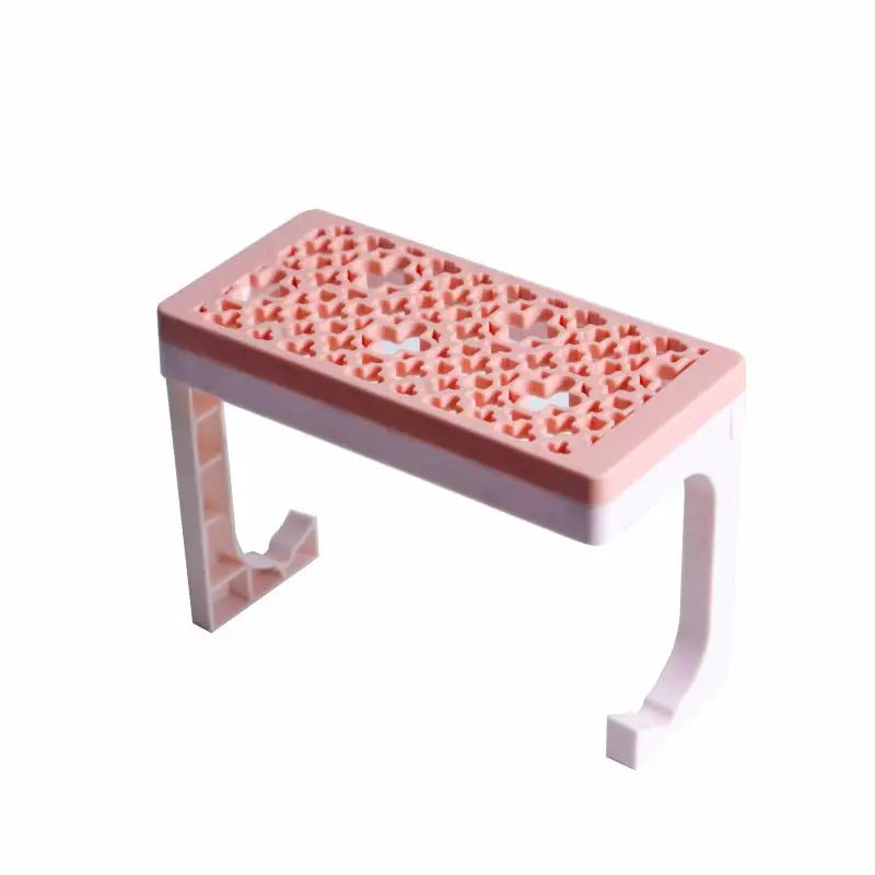 Silicone Makeup Brush Holder Drying Stand Makeup Set Storage Case Nail Pen And Painting Brush Organizer Fit For All Size Handle Peaceful Pleasures Health and Wellness Pink