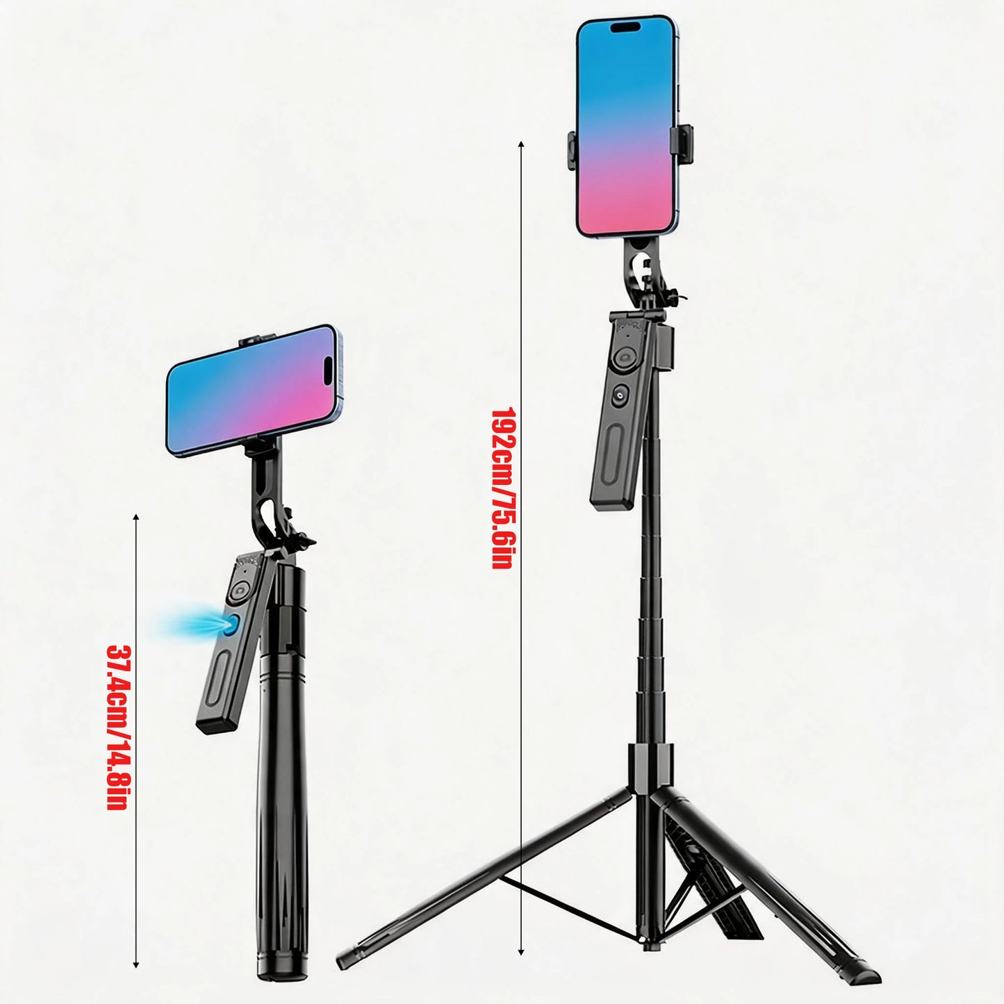 360° AI Face Tracking Selfie Stick Tripod | Gesture Control Peaceful Pleasures Health and Wellness F01 Bundle 1