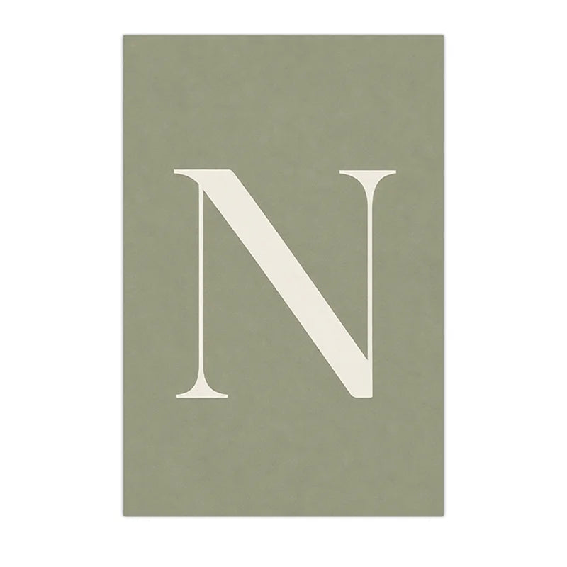Personalized Animal Letter Canvas Art – Kids Nursery Wall Decor