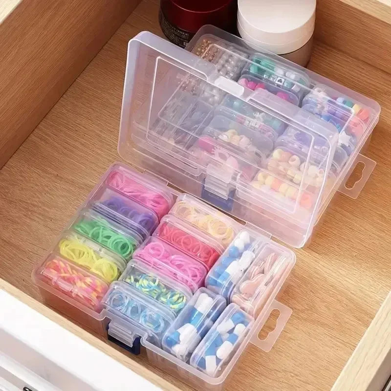Clear Plastic Jewelry & Craft Storage Box – DIY Organizer
