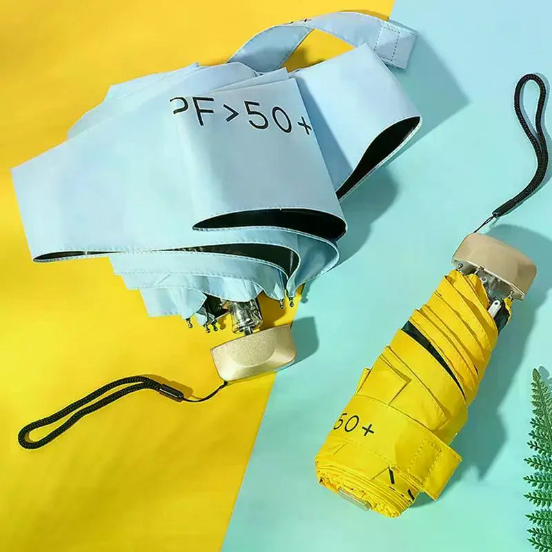 Mini Foldable Travel Umbrella – UPF 50+ UV Protection Pocket Size