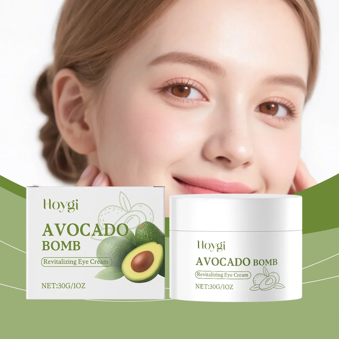 Hoygi Avocado Eye Cream – Dark Circles, Wrinkles & Puffiness