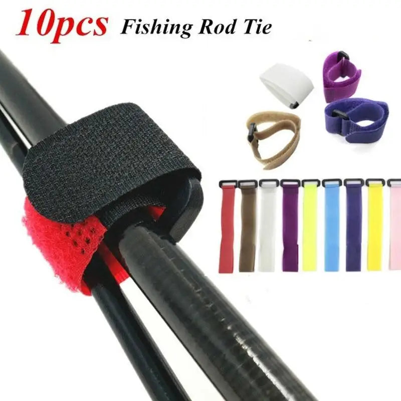 Fishing Rod Velcro Strap Double-sided Anti Slip Self-adhesive Binding