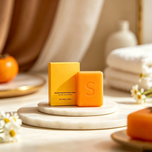 Persimmon Body Brightening Cleansing Soap 100g | Handmade Bar Brightening Body Soap Peaceful Pleasures Health and Wellness