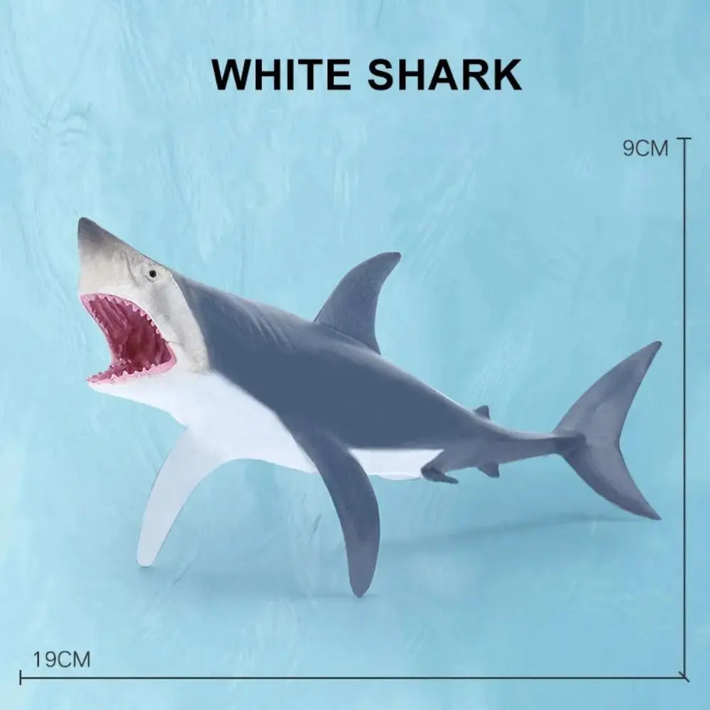 PVC Ocean Animal Figurines – Shark & Whale Sea Life Toys