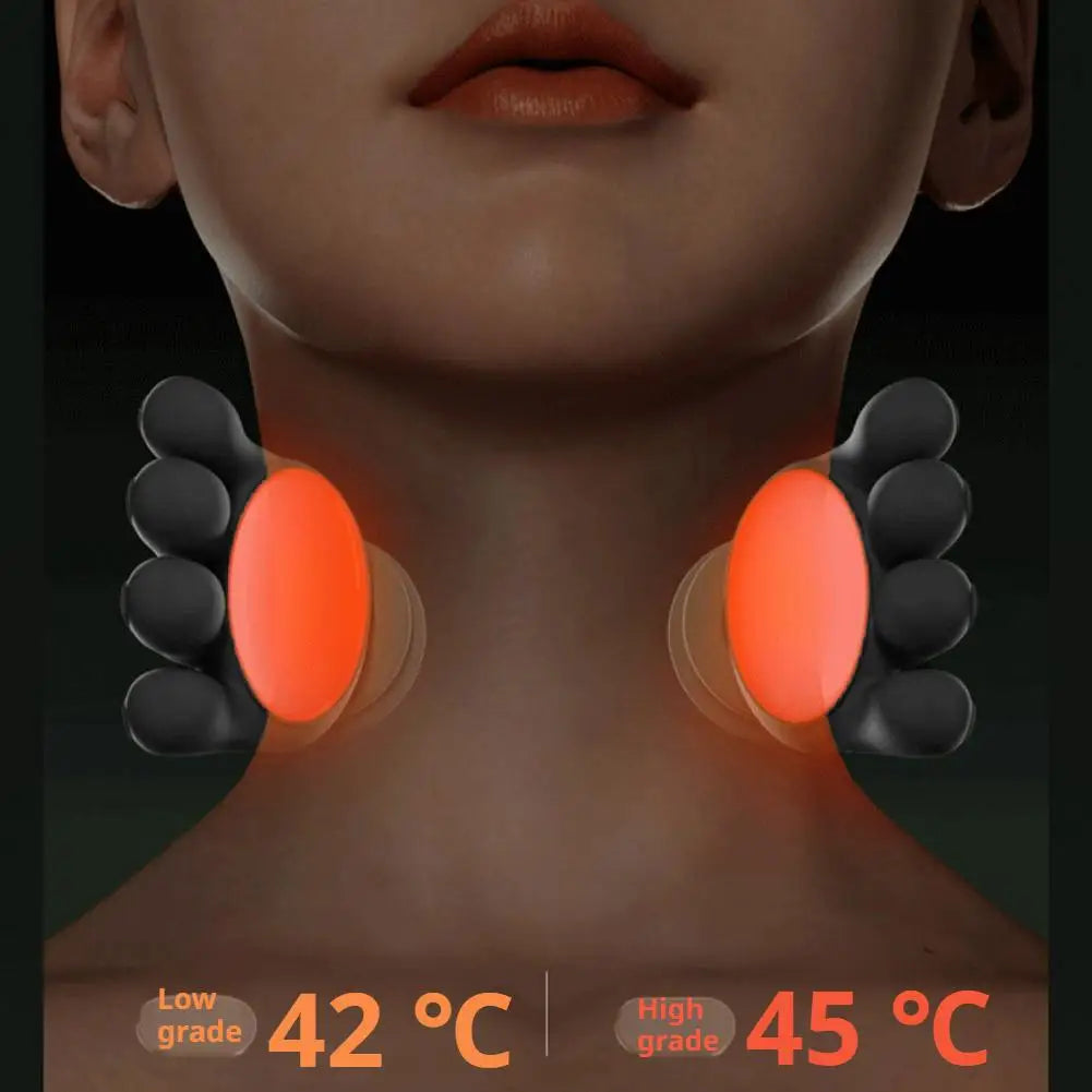 4D Shiatsu Wireless Neck & Shoulder Massager with Heat Therapy