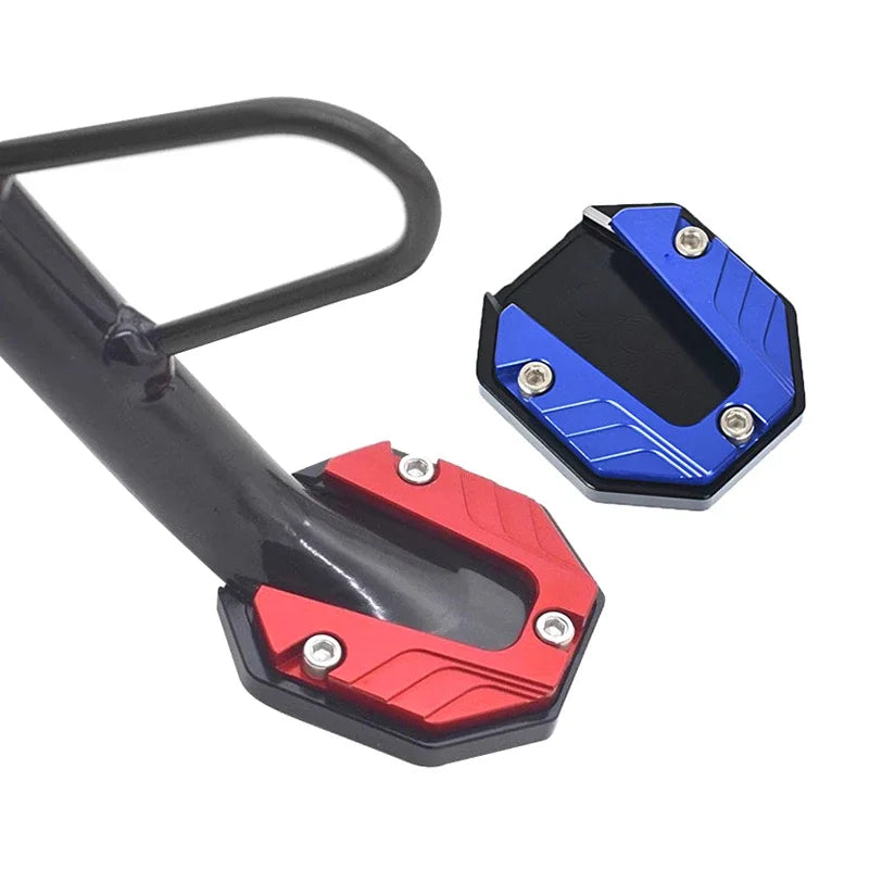 Scooter Motorbike Accessories Extension Foot Pad Support Plate Aluminum Alloy Motorcycle Bike Kickstand Extender Foot Side Stand Peaceful Pleasures Health and Wellness