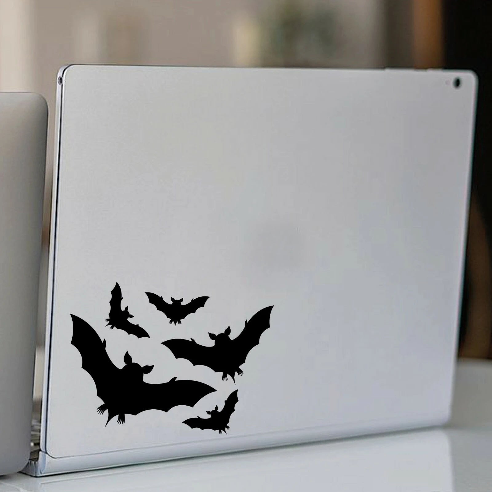 5"x4.5" Black Bat Stickers Vinyl Decal for Cars, Laptops,Windows Peaceful Pleasures Health and Wellness