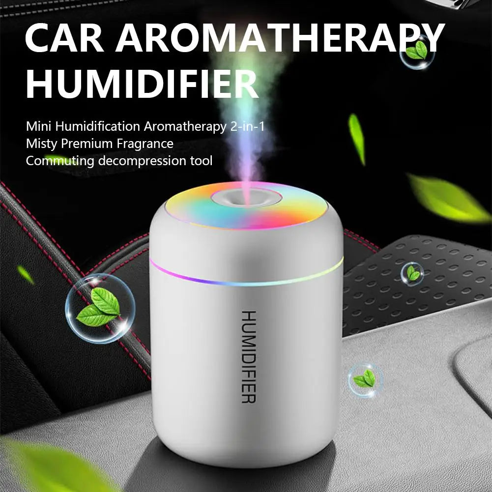 180ML Mini Air Humidifier USB Electric Aroma Diffuser Essential Oil Purifier Aromatherapy Mist Maker Lights For Car Home Bedroom Peaceful Pleasures Health and Wellness