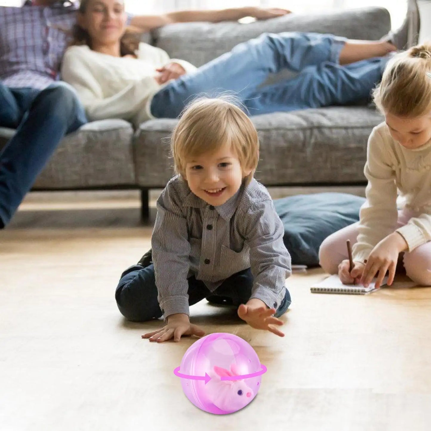 Electric Rolling Ball Toy for Cats, Hamsters & Small Pets Electric Pet Toy Peaceful Pleasures Health and Wellness