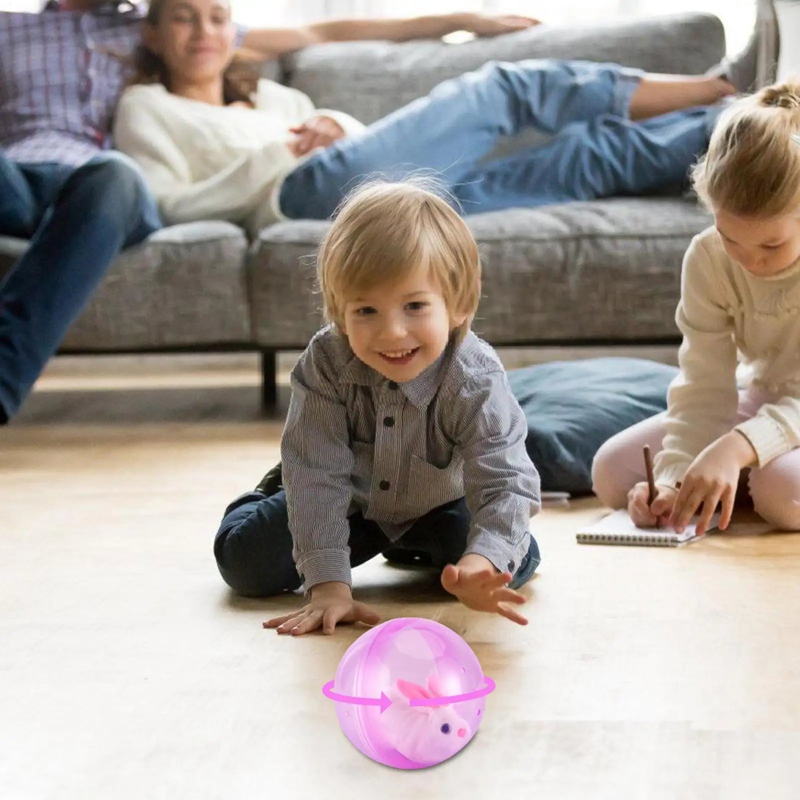 Electric Rolling Ball Toy for Cats, Hamsters & Small Pets Electric Pet Toy Peaceful Pleasures Health and Wellness