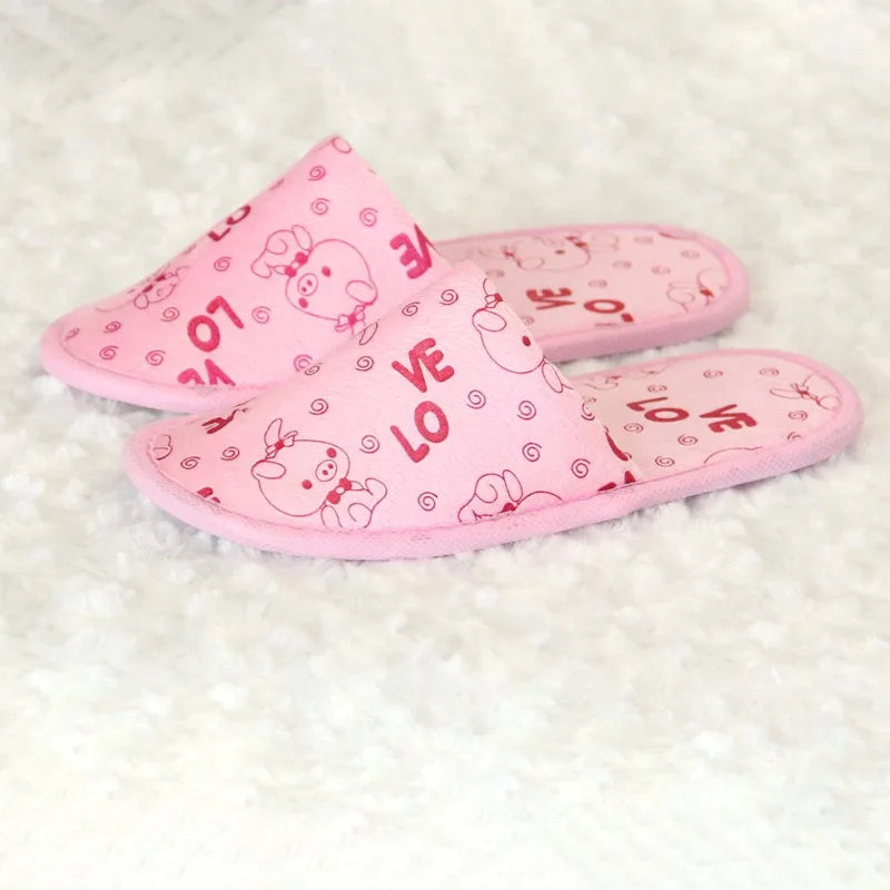 Kids Disposable Cartoon Slippers 5 Pairs | Non-Slip Indoor