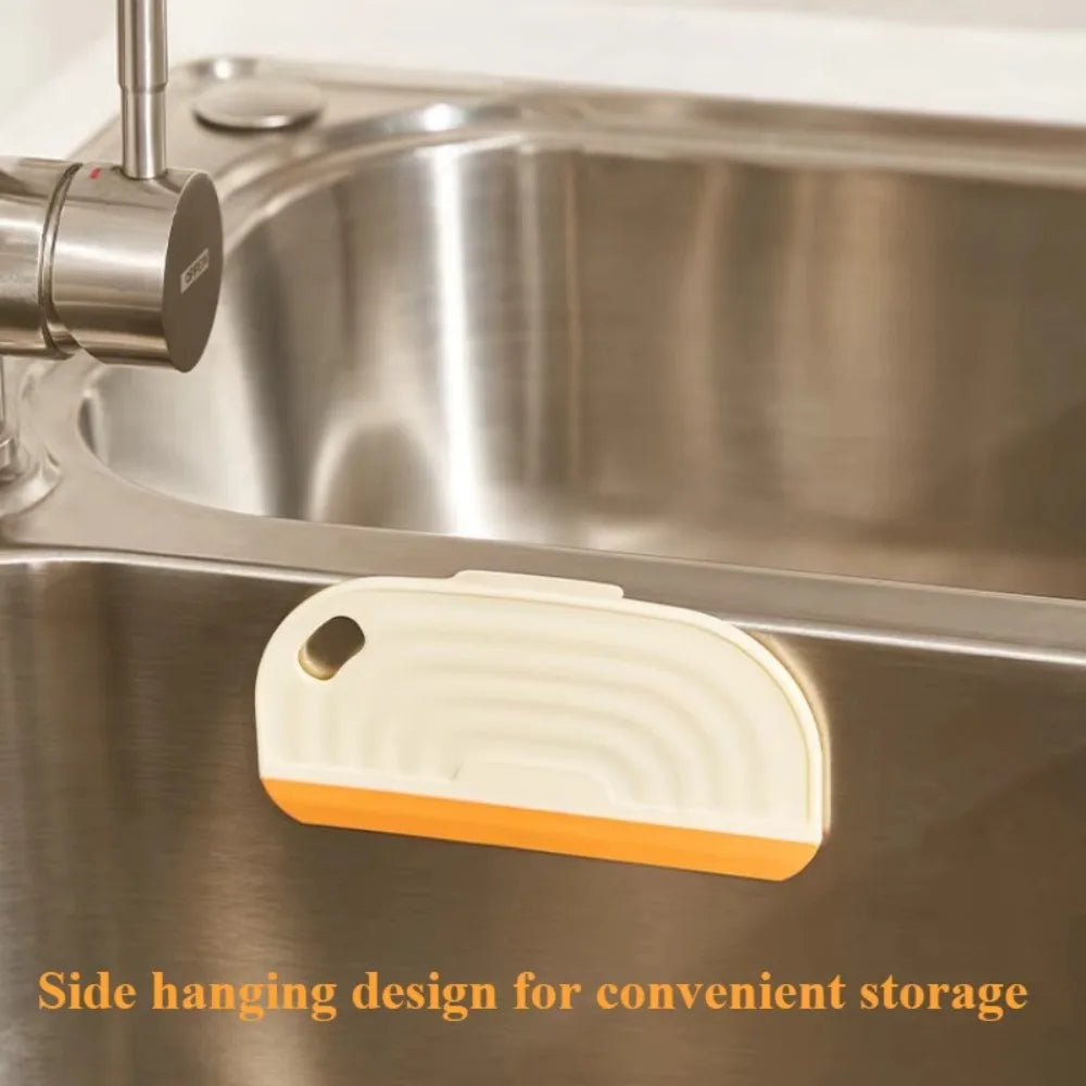 Non-Scratch Soft Silicone Handy Squeegee Kitchen Sink Countertop Squeegee Window Mirror Water Wiper Clean Scraping Film Scraper Peaceful Pleasures Health and Wellness