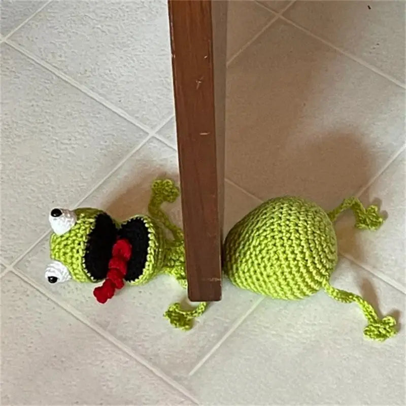 Cute Animal Crochet Door Stopper | Handmade Decorative Wedge Decorative Door Stopper Peaceful Pleasures Health and Wellness