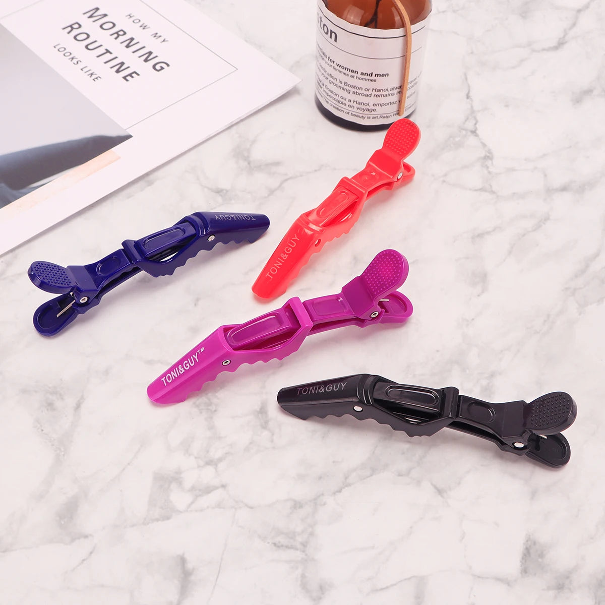 6Pcs Salon Alligator Hair Clips Traceless Hairdressing Clips Claws Section Barbershop Beauty Styling Tools Hairpin Accessories Peaceful Pleasures Health and Wellness