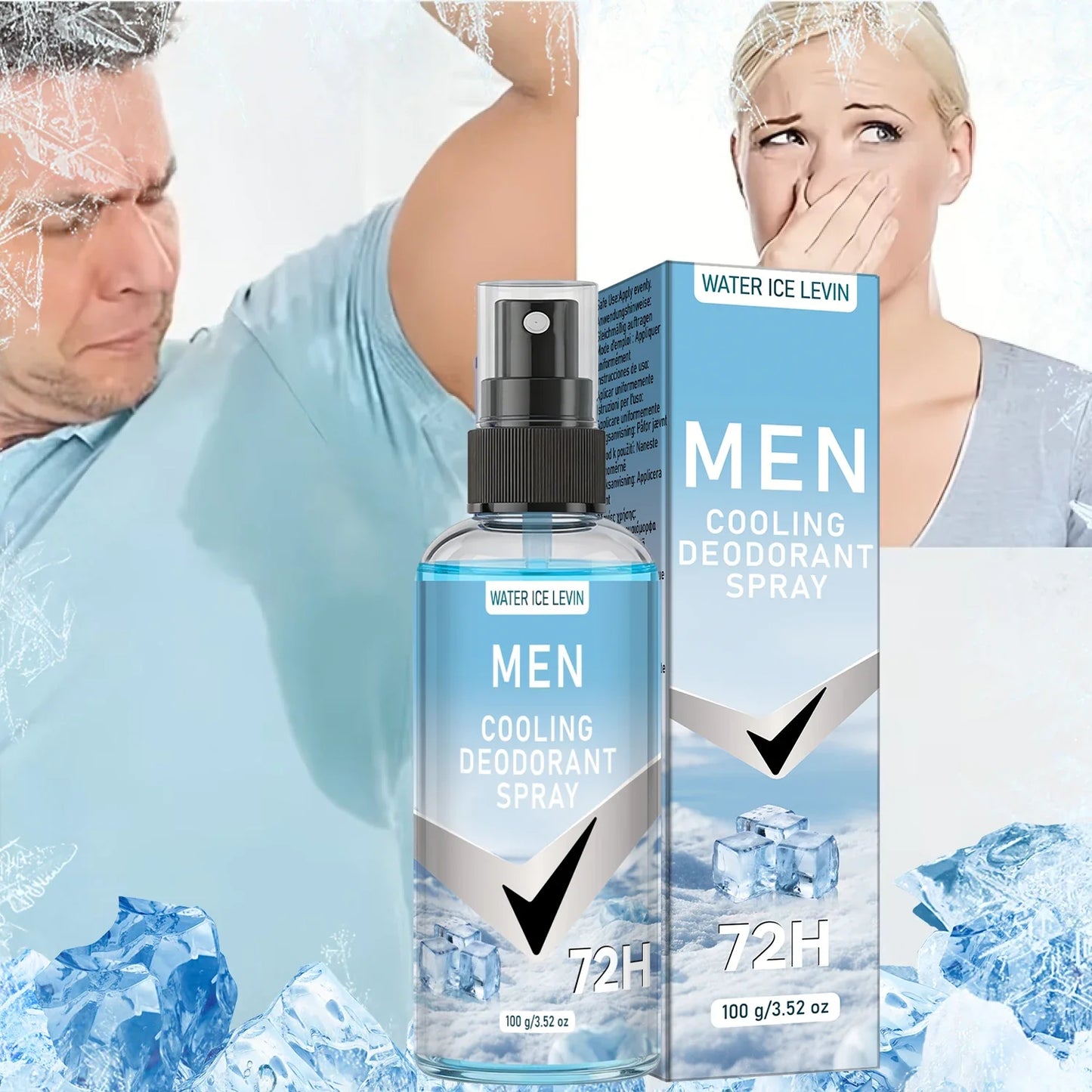 Men's Cooling Deodorant Spray with Niacinamide – 100ml