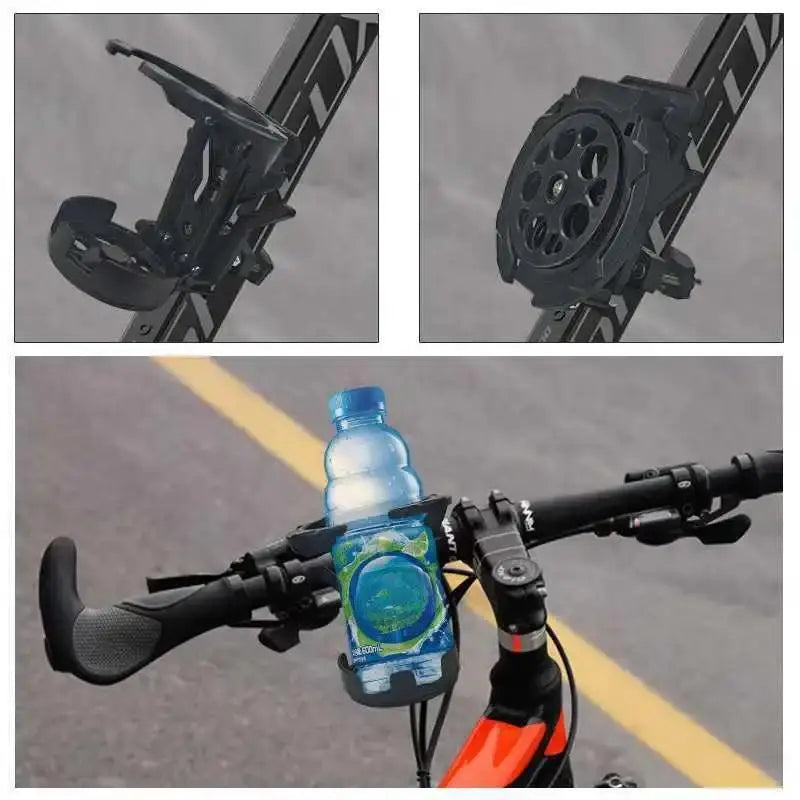 Foldable Rotating Motorcycle Handlebar Cup Holder | Metal & ABS