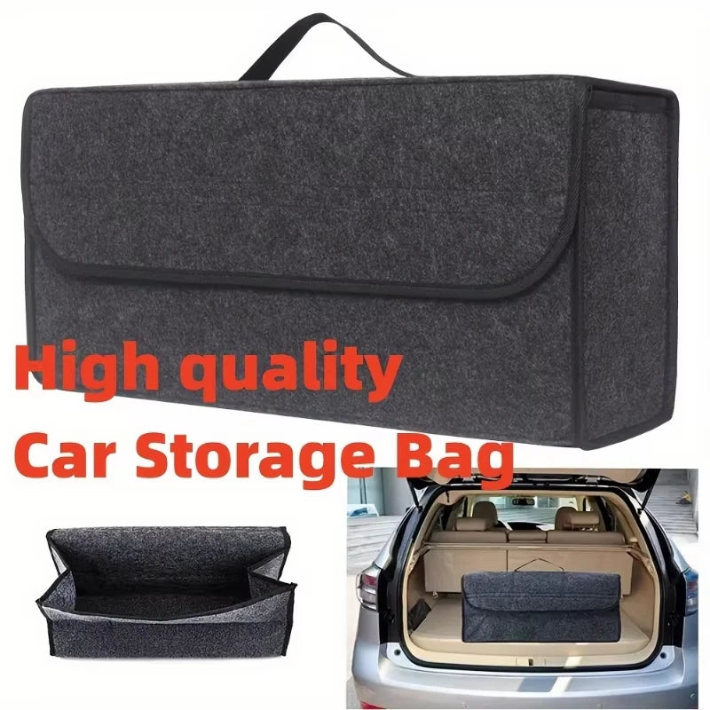 Car Trunk Organizer – Large Foldable Felt Storage Box