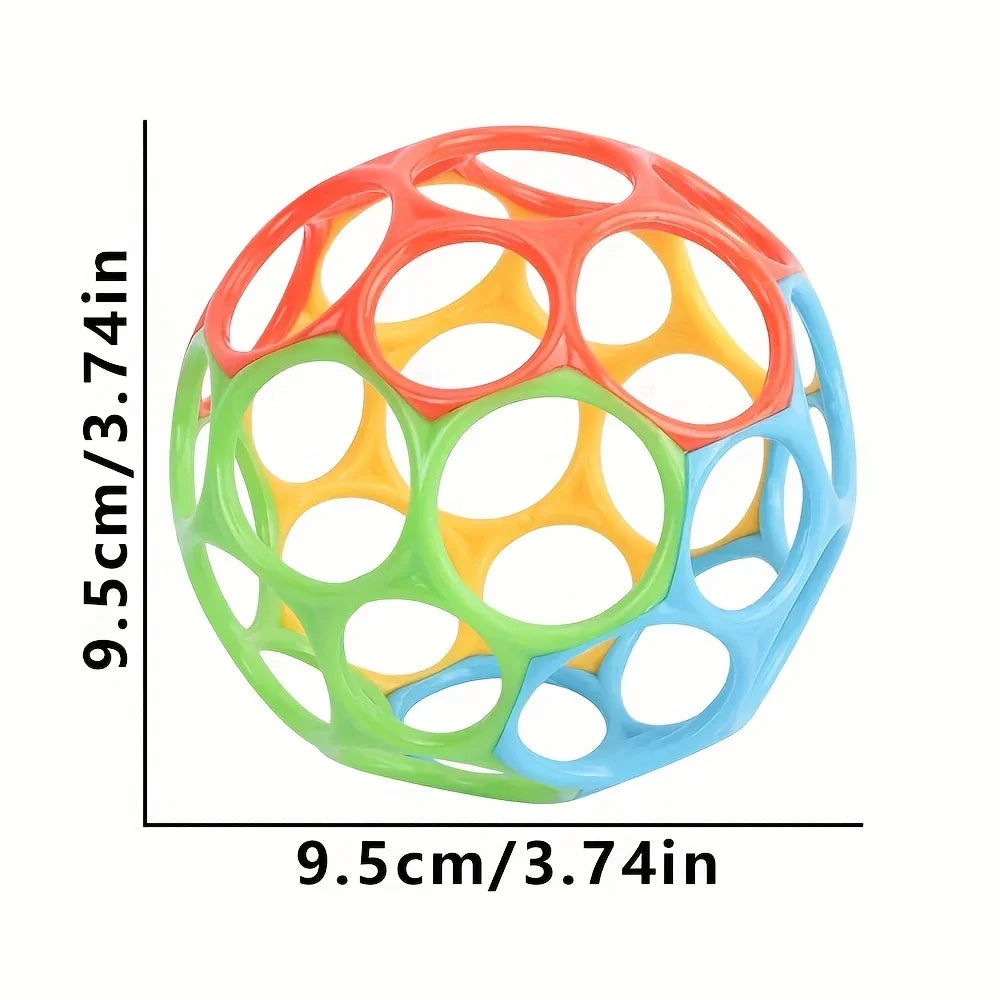 Baby Sensory Grip Ball – Colorful Infant Rattle & Grasp Toy